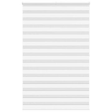 shumee vidaXL Zebra senčilo bela 150x200 cm tkanina širina 145,9cm poliester