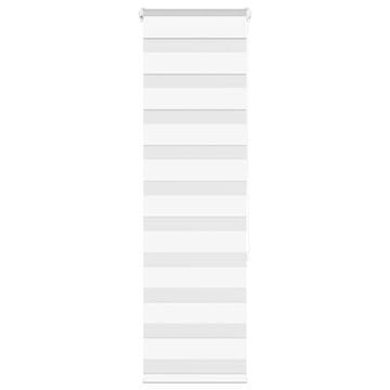 Vidaxl Zebra senčilo bela 50x150 cm tkanina širina 45,9cm poliester