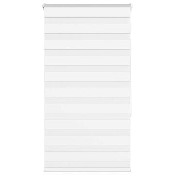 shumee vidaXL Zebra senčilo bela 80x150 cm tkanina širina 75,9cm poliester