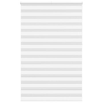 shumee vidaXL Zebra senčilo bela 140x230 cm tkanina širina 135,9cm poliester