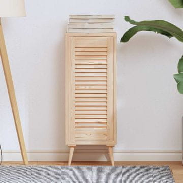 shumee vidaXL Vrata za omarico z letvicami 69x29,5 cm trdna borovina