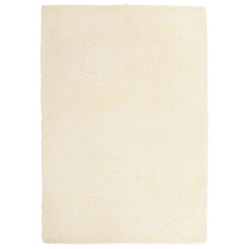 Vidaxl Visoka košata preproga NAVARRA krem 160x230 cm poliester