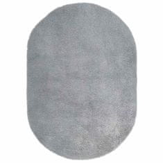 Vidaxl Visoka košata preproga NAVARRA srebrno siva 300x200cm poliester
