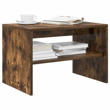 Vidaxl vidaXL TV stojalo dimljen hrast 60x40x40 cm lepljen les