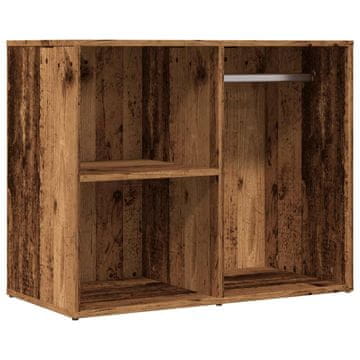 Vidaxl garderobna omarica iz starega lesa 80x40x65 cm inženirski les