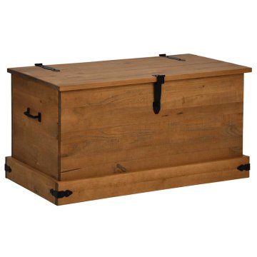 Vidaxl Skrinja za shranjevanje HALDEN 91x48x47 cm Masivni les, bor