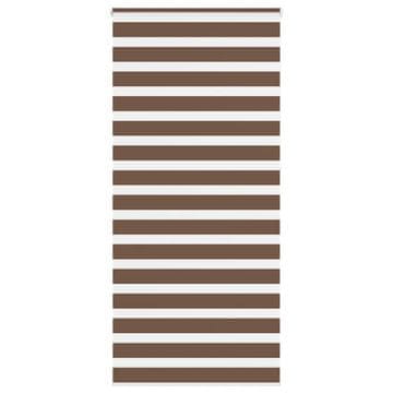 Vidaxl vidaXL Zebra rolo zavesa, breza, širina blaga 105,9 cm, poliester