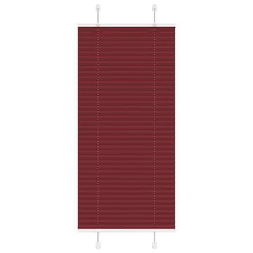 Vidaxl Plisirana žaluzija bordo rdeča 65x150 cm širina blaga 64,4 cm poliester