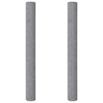 Vidaxl Nedrseče pleskarske flisaste tkanine 2 kosa 5 m 220 g/m² sive
