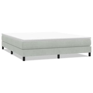 Vidaxl Box Spring postelja brez vzmetnico svetlo siva 180x220 cm