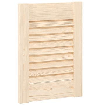 Vidaxl Vrata omarice z lamelnim dizajnom 39,5x29,5 cm masivni les bor