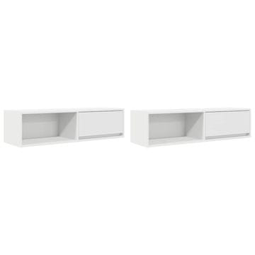 Vidaxl TV omarica 2 kosa bela 100x31x25,5 cm inženirski les