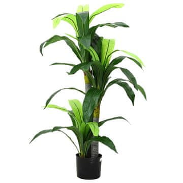 Vidaxl Umetno drevo Dracaena 36 listov 120 cm zelena