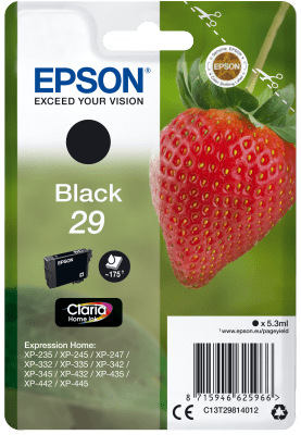 Epson enojni paket črnega črnila 29 Claria Home C13T29814012