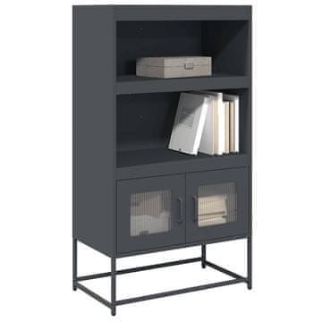 Vidaxl vidaXL Visoka komoda antracitna 68x39x123 cm jeklo