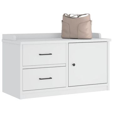 Vidaxl vidaXL Klop za hodnik "SANDNES" 87x40x50 cm masivni borov les