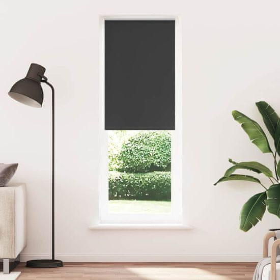 shumee vidaXL Rolo zatemnjena črna 85x230 cm tkanina širina 80,7 cm poliester