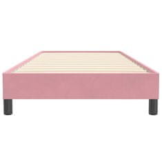 Vidaxl Box spring postelja brez vzmetnico roza 80x220 cm žamet