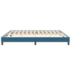 Vidaxl Box Spring postelja brez vzmetnico Temno modra 200x210 cm Žamet