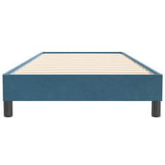Vidaxl Box spring postelja brez vzmetnico temno modra 80x220 cm žamet