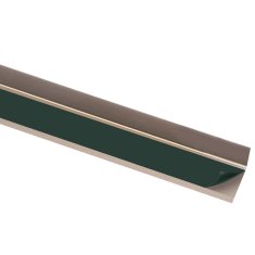 Vidaxl Obrobe za stopnice L-oblike 15 kosov aluminij 90 cm rjave