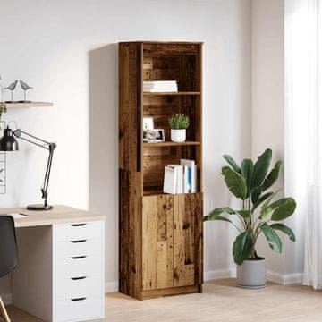 shumee vidaXL Visoka omara starinski les 50x35x180 cm inženirski les