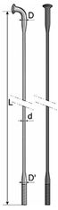 Mach1 žica Air1+ oslabljena 2/1,5/2 črna 294mm