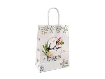 Darilna vrečka Hvala - krema najbolj sveta. Papiga (2 kosa)