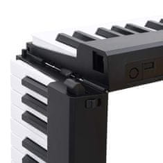 Vidaxl 88 tipk Piano Electric Keyboard z glasbenim stojalom zložljivo