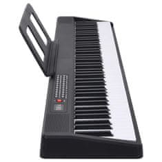 Vidaxl 88 tipk Piano Electric Keyboard z glasbenim stojalom zložljivo