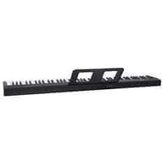 Vidaxl 88 tipk Piano Electric Keyboard z glasbenim stojalom zložljivo