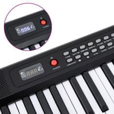Vidaxl 88 tipk Piano Electric Keyboard z glasbenim stojalom zložljivo