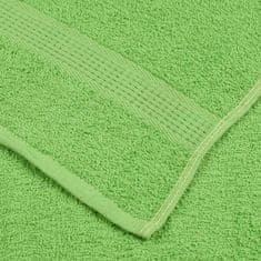 Vidaxl Brisače 10 kos zelena 30x30 cm 360 gsm 100% bombaž