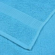 Vidaxl Brisače za savno 10 kos turkizna 80x200 cm 360 gsm 100% bombaž