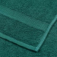 Vidaxl Brisače za tuširanje 4 kos zelena 70x140cm 360 g/m² 100% bombaž