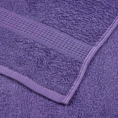 Vidaxl Brisače za savno 2 kos vijolična 80x200 cm 360 g/m² 100% bombaž