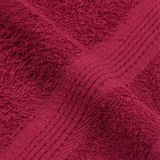 Vidaxl Brisače 10 kos bordo 100x200 cm 360 g/m² 100% bombaž