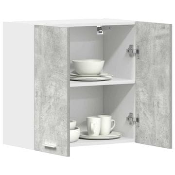 Vidaxl vidaXL Kuhinjska stenska omarica betonsko siva 60x31x60 cm