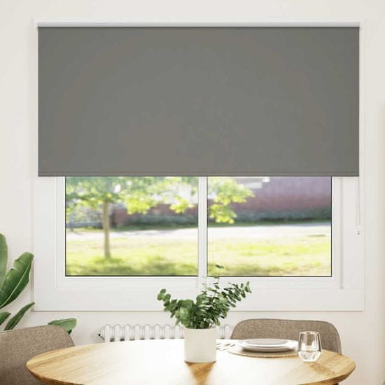 shumee vidaXL Roleta Blackout siv 165x130 cm Širina tkanine 161,6 cm