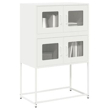 Vidaxl vidaXL Predalnik bela 68x39x107 cm jeklo