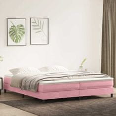 Vidaxl Box Spring postelja brez vzmetnico roza 200x210 cm Velvet