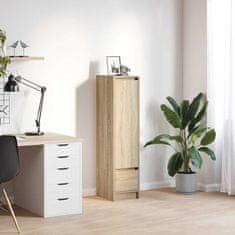 shumee vidaXL Visoka omara sonoma hrast 29,5x34x119,5 cm inženirski les