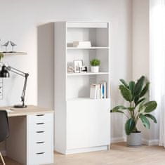 shumee vidaXL Visoka omara bela 70x35x180 cm inženirski les