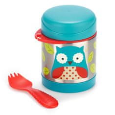 Skip hop Zoo Termoska za hrano z žlico/vilicami Sova 325 ml, 3r+