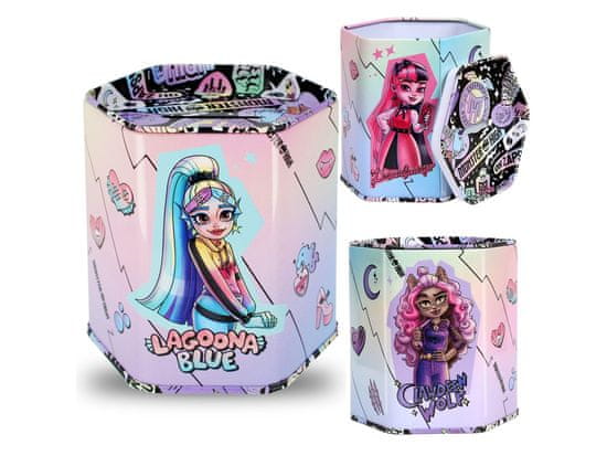 STARPAK Monster High Kovinska pločevina, pujsek, majhna pločevinasta blagajna za otroke