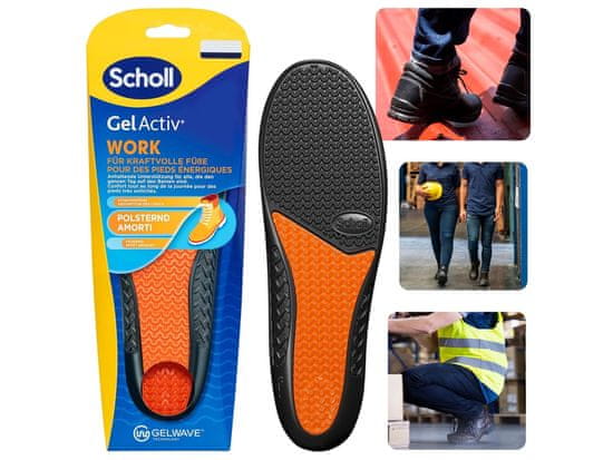 sarcia.eu SCHOLL GelActiv Work Gel vložki za delovne čevlje, delovne čevlje, blaženje 40-46,5