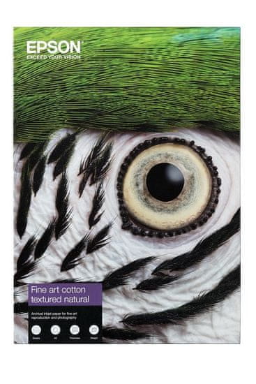 Epson Fine Art Bombaž s teksturo Natural, A4, 25 str.