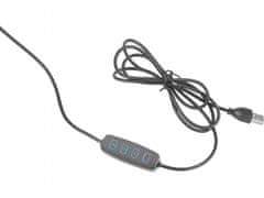 Extol Light Svetilka mizo s povečevalnim steklom, USB napajanje, 1300lm, 3 barve luči, 5x širitev