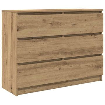Vidaxl Komoda artisan hrast 100x35x76 cm inženirski les