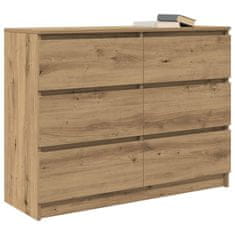Vidaxl Komoda artisan hrast 100x35x76 cm inženirski les
